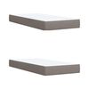 vidaXL &Kappa;&rho;&epsilon;&beta;ά&tau;&iota; Boxspring &mu;&epsilon; &Sigma;&tau;&rho;ώ&mu;&alpha; Taupe 200x200 &epsilon;&kappa;. &Upsilon;&phi;&alpha;&sigma;&mu;ά&tau;&iota;&nu;&omicron;