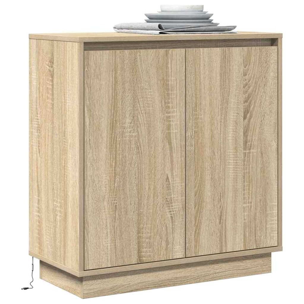 vidaXL Κομοδίνο Δρύς Sonoma 71 x 34.5 x 75 εκ. Επεξεργασμένο ξύλο