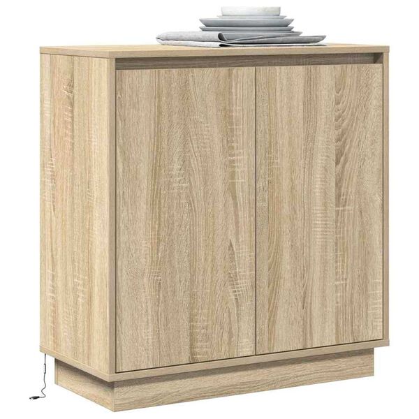 vidaXL Κομοδίνο Δρύς Sonoma 71 x 34.5 x 75 εκ. Επεξεργασμένο ξύλο