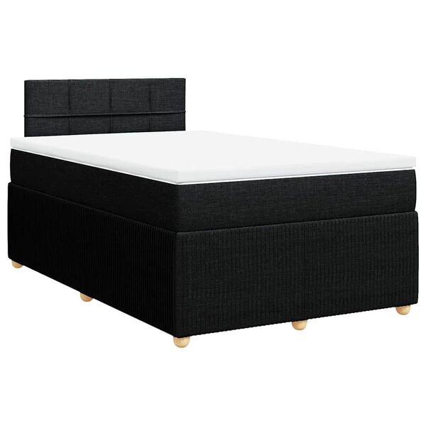 vidaXL &Kappa;&rho;&epsilon;&beta;ά&tau;&iota; Boxspring &mu;&epsilon; &Sigma;&tau;&rho;ώ&mu;&alpha; &Mu;&alpha;ύ&rho;&omicron; 120x200 &epsilon;&kappa;. &Upsilon;&phi;&alpha;&sigma;&mu;ά&tau;&iota;&nu;&omicron;