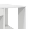 vidaXL Γραφείο με Αποθήκευση με ράφι Λευκό 130 x 50.5 x 75 εκ