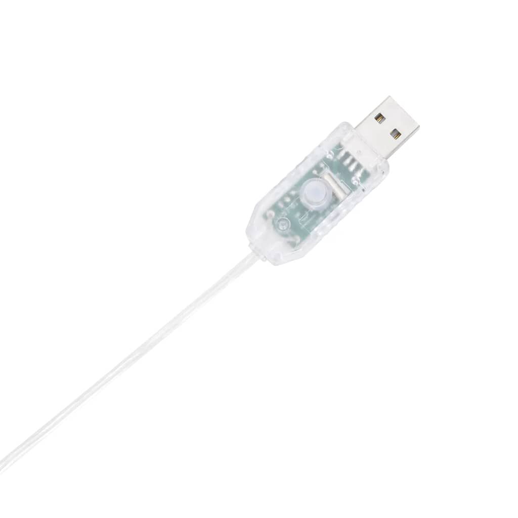 vidaXL Χριστουγεννιάτικο δέντρο LED με μπιχλιμπίδια 80 LED 120 εκ.