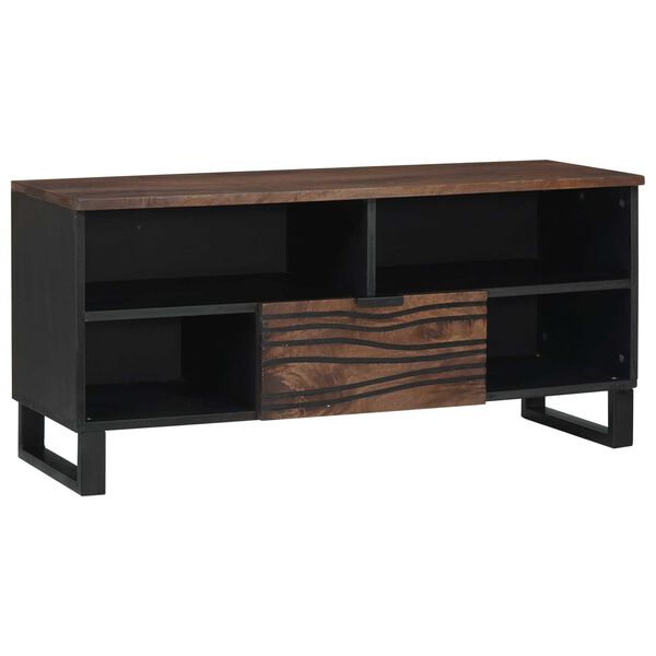 vidaXL Έπιπλο Τηλεόρασης 100x33,5x46 cm Μασίφ Ξύλο Μάνγκο