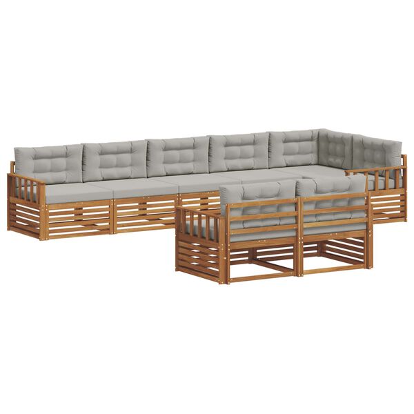 vidaXL &Sigma;&epsilon;&iota;&rho;ά &Kappa;&alpha;&nu;&alpha;&pi;έ &Epsilon;&xi;&omega;&tau;&epsilon;&rho;&iota;&kappa;&omicron;ύ 8 pcs &Phi;&upsilon;&sigma;&iota;&kappa;ό &kappa;&alpha;&iota; &Alpha;&nu;&omicron;&iota;&chi;&tau;ό &Gamma;&kappa;&rho;&iota;