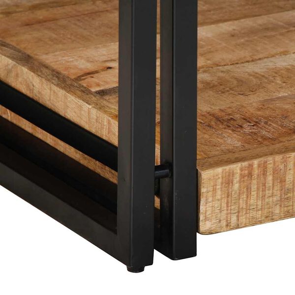 vidaXL Τραπεζάκι σαλονιού 90x50x38 cm Στερεό ακατέργαστο ξύλο Mango