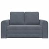 vidaXL Κρεβάτι καναπές Σκούρο γκρι 148 x 71 x 83 εκ. Βελούδο