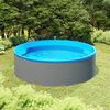 vidaXL Πισίνα Υπέργεια 350 x 90 εκ. Γκρι