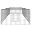 vidaXL Κλουβί Κουνελιών 4 Πάνελ 433x109x54 εκ. από Γαλβανισμένο Σίδερο