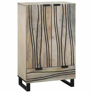 vidaXL Ντουλάπες & ράφια αποθήκευσης μέσων με συρτάρι Λευκό και Μαύρο