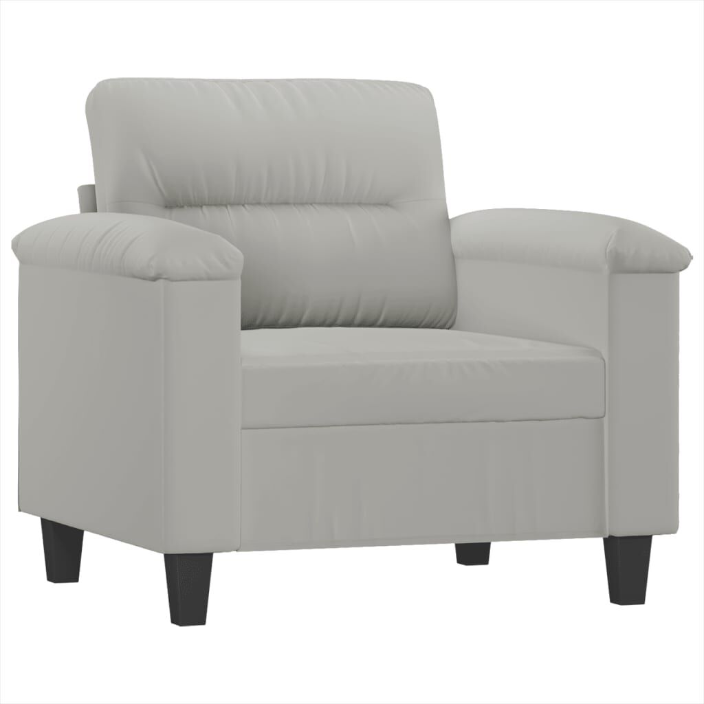 vidaXL Καναπές Διθέσιος Taupe 140 εκ. Ύφασμα μικροϊνών