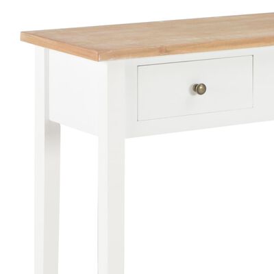 280053 vidaXL Dressing Console Table White 79x30x74 cm Wood