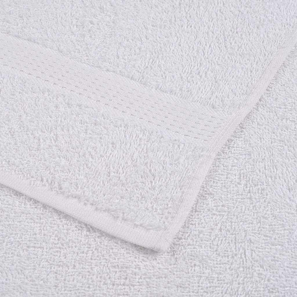 vidaXL Πετσέτες 25 τεμάχια Λευκό 100x200 εκ. 360 γρ/μ² 100% βαμβάκι