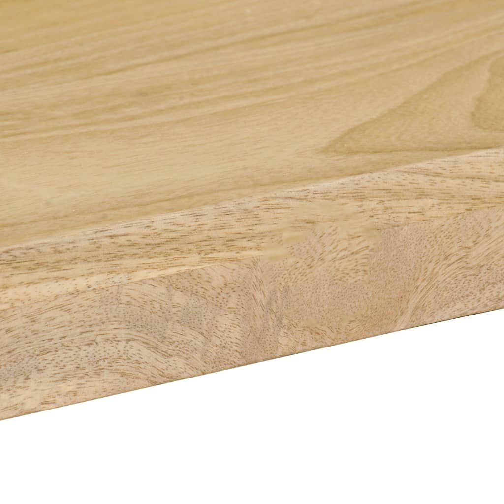 vidaXL Τραπεζαρία 115 x 55 x 76 εκ. από Μασίφ Ξύλο Μάνγκο και Ατσάλι