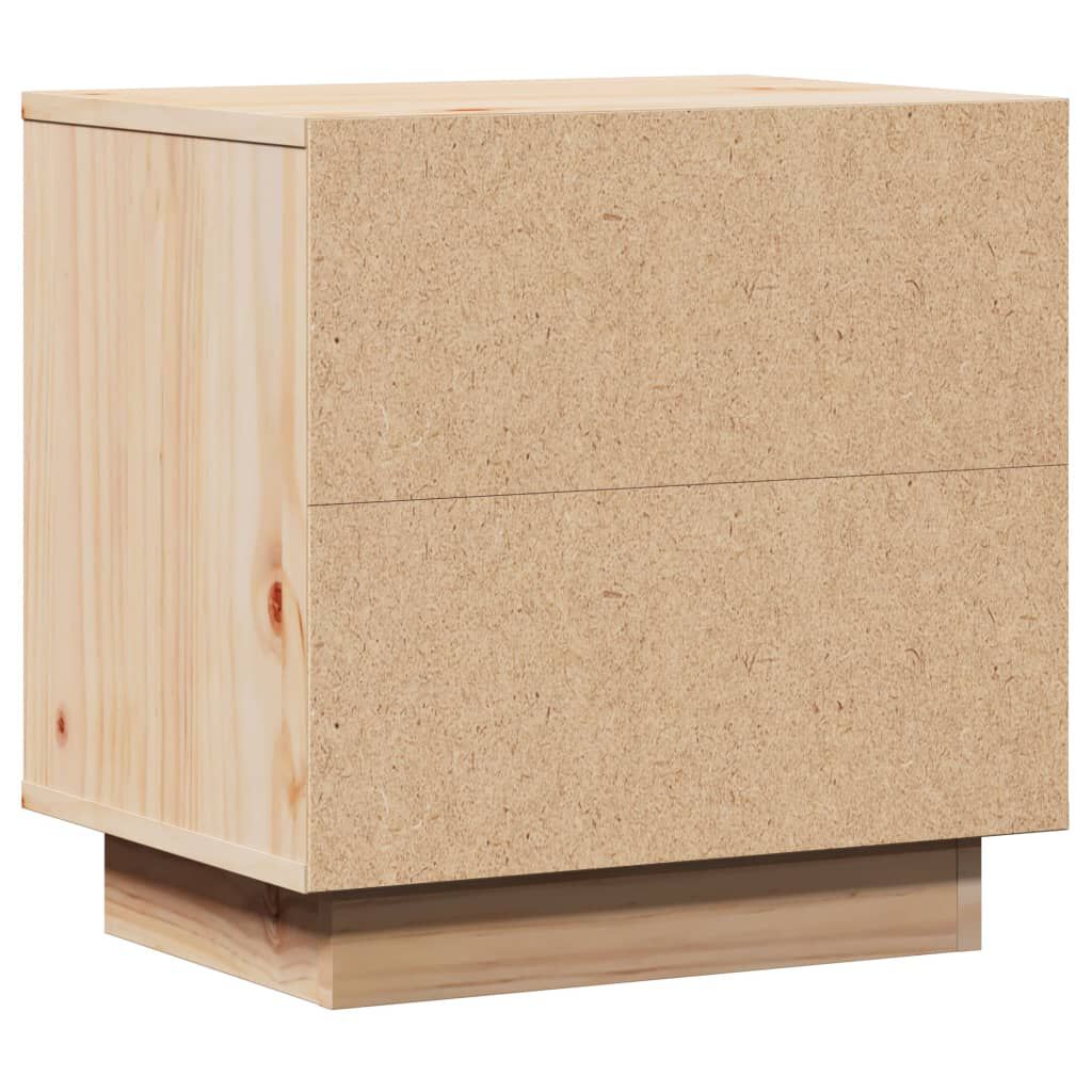 vidaXL Κομοδίνα 2 τεμ. 40 x 30 x 40 εκ. από Μασίφ Ξύλο Πεύκου