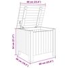 vidaXL Κουτί Αποθήκευσης με Καπάκι RANA 60x49x54εκ. Μασίφ Ξύλο Πεύκου