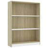 vidaXL &Beta;&iota;&beta;&lambda;&iota;&omicron;&theta;ή&kappa;&eta; &Lambda;&epsilon;&upsilon;&kappa;ό/Sonoma &Delta;&rho;&upsilon;&sigmaf; 80 x 24 x 108 &epsilon;&kappa;. &alpha;&pi;ό &Mu;&omicron;&rho;&iota;&omicron;&sigma;&alpha;&nu;ί&delta;&alpha;