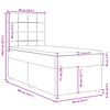 vidaXL &Kappa;&rho;&epsilon;&beta;ά&tau;&iota; Boxspring &mu;&epsilon; &Sigma;&tau;&rho;ώ&mu;&alpha; Taupe 90x200 &epsilon;&kappa;. &Upsilon;&phi;&alpha;&sigma;&mu;ά&tau;&iota;&nu;&omicron;
