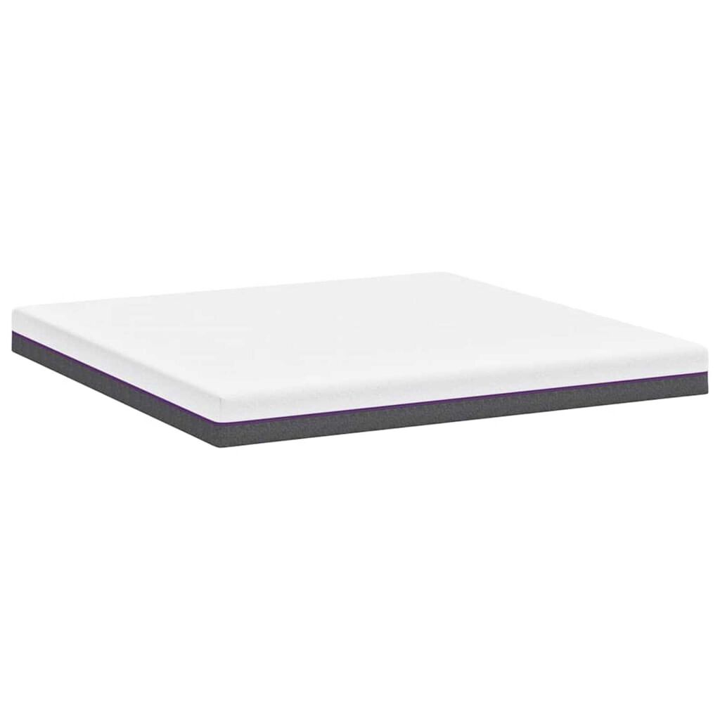vidaXL Στρώμα Λευκό, Γκρι 200 x 200 cm Pěna