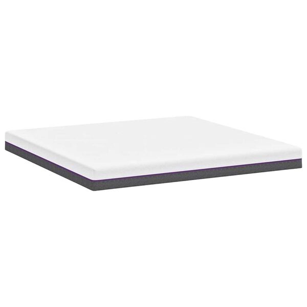 vidaXL Στρώμα Λευκό, Γκρι 200 x 200 cm Pěna