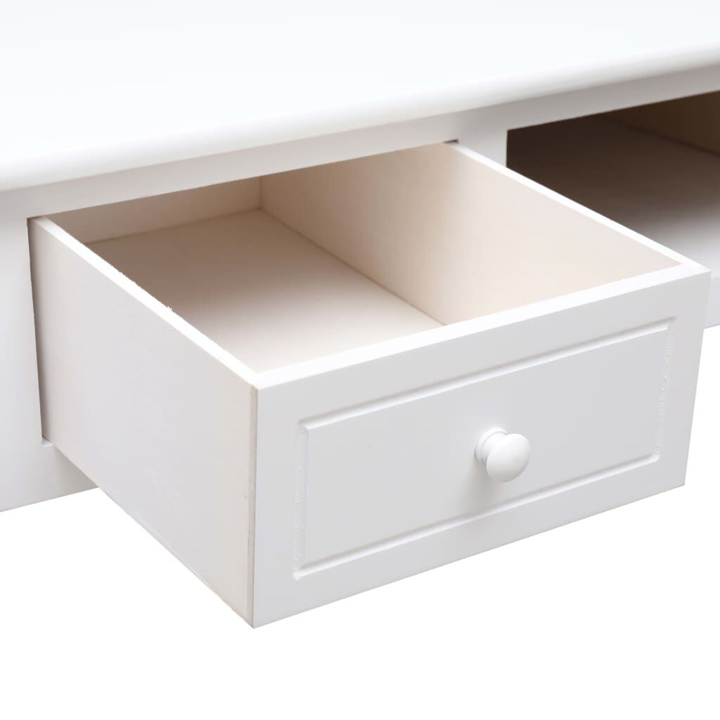 vidaXL Γραφείο Λευκό 110 x 45 x 76 εκ. Ξύλινο