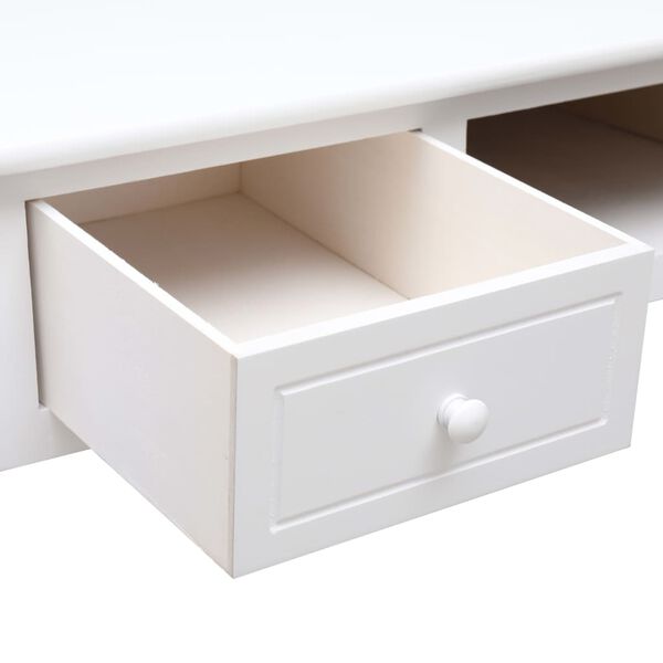 vidaXL Γραφείο Λευκό 110 x 45 x 76 εκ. Ξύλινο