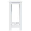 vidaXL Τραπέζι Μπαρ Λευκό 51x50x103,5 εκ. Επεξ. Ξύλο