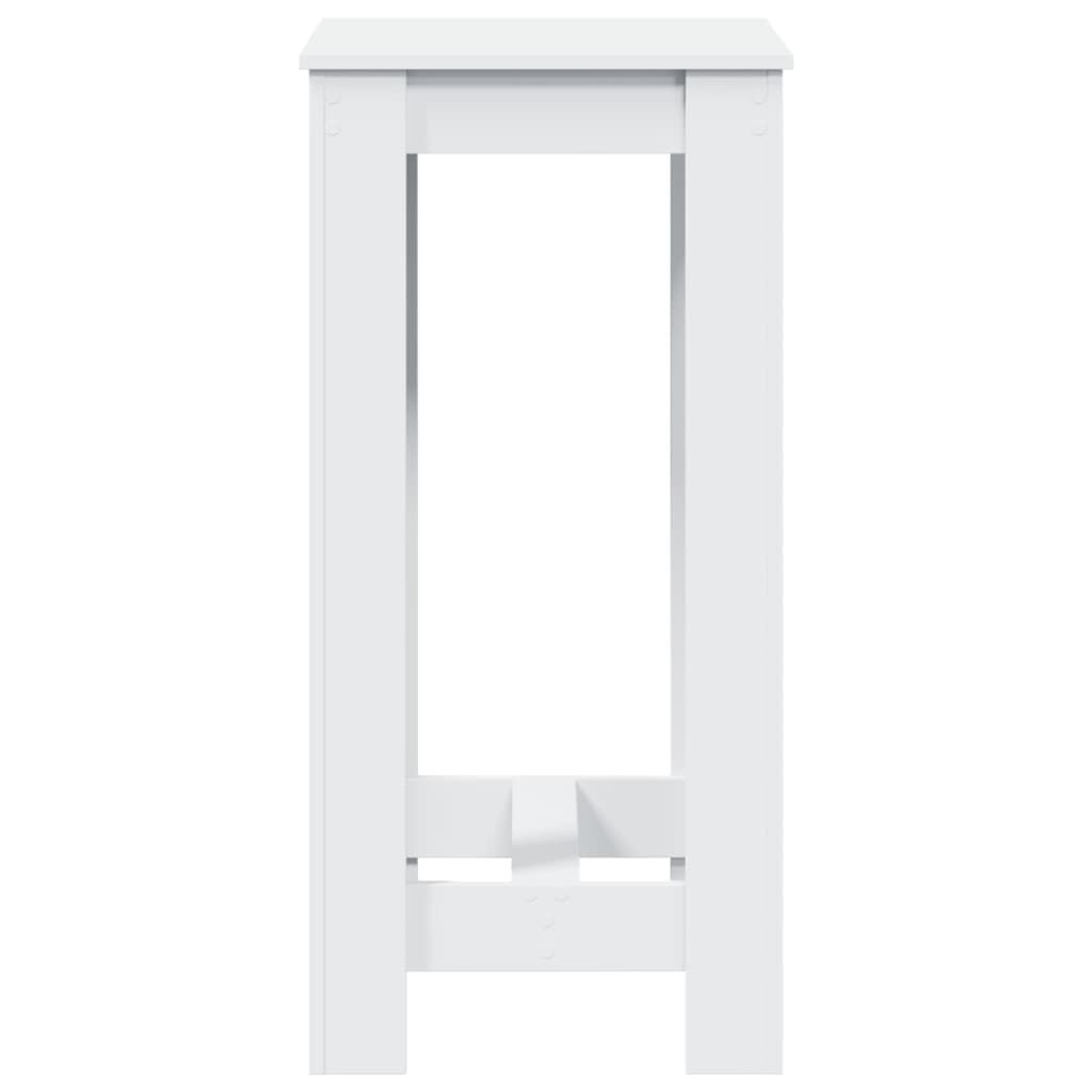 vidaXL Τραπέζι Μπαρ Λευκό 51x50x103,5 εκ. Επεξ. Ξύλο