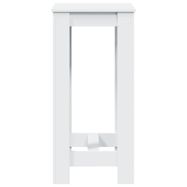 vidaXL Τραπέζι Μπαρ Λευκό 51x50x103,5 εκ. Επεξ. Ξύλο