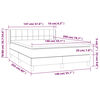 vidaXL &Kappa;&rho;&epsilon;&beta;ά&tau;&iota; Boxspring &mu;&epsilon; &Sigma;&tau;&rho;ώ&mu;&alpha; &Sigma;&kappa;&omicron;ύ&rho;&omicron; &Gamma;&kappa;&rho;&iota; 140x200 &epsilon;&kappa; &Upsilon;&phi;&alpha;&sigma;&mu;ά&tau;&iota;&nu;&omicron;
