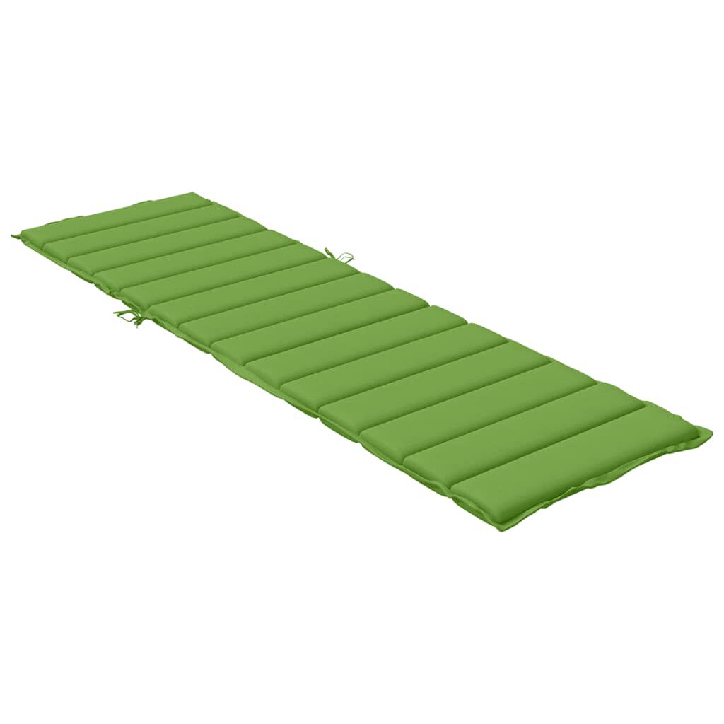 vidaXL Μαξιλάρι Ξαπλώστρας Πράσινο 200x50x4 εκ. Ύφασμα