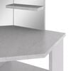 vidaXL Μπουντουάρ Γωνιακό με LED Γκρι Σκυροδ. 111 x 54 x 141,5 εκ.