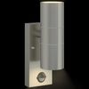 vidaXL Εξωτερικά Φωτιστικά Τοίχου 2 pcs Ασημί 7 x 10 x 22 εκ