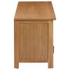 vidaXL Έπιπλο Τηλεόρασης 110 x 35 x 44 εκ. από Μασίφ Ξύλο Δρυός