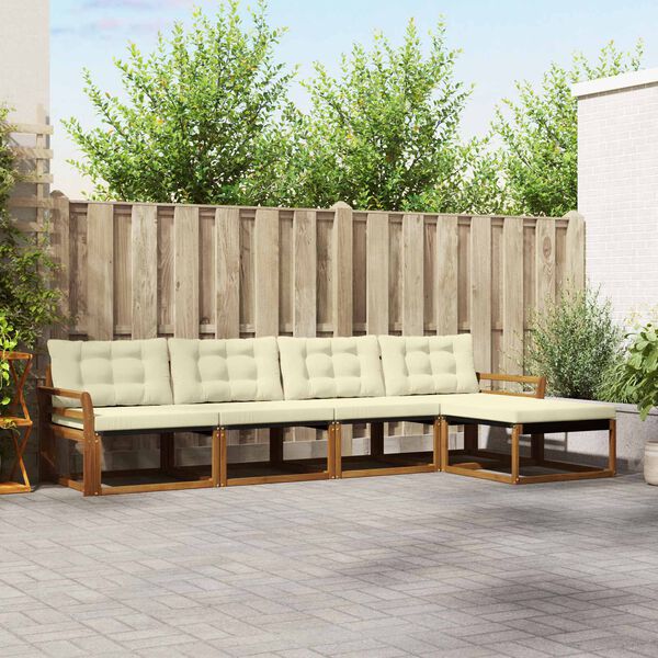 vidaXL &Sigma;&epsilon;&iota;&rho;ά &Kappa;&alpha;&nu;&alpha;&pi;έ &Epsilon;&xi;&omega;&tau;&epsilon;&rho;&iota;&kappa;&omicron;ύ &mu;&epsilon; &mu;&alpha;&xi;&iota;&lambda;ά&rho;&iota; 5 pcs &Phi;&upsilon;&sigma;&iota;&kappa;ό &kappa;&alpha;&iota; &Kappa;&rho;έ&mu;&alpha;