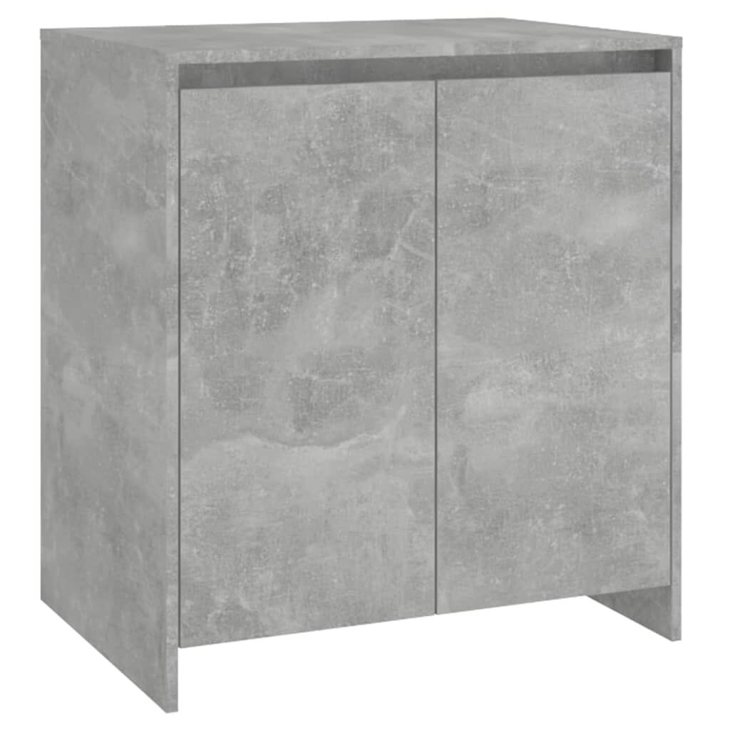 vidaXL Μπουφές Γκρι Σκυροδέματος 70x41x75 εκ. Επεξεργασμένο Ξύλο