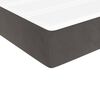 vidaXL Κρεβάτι Boxspring με Στρώμα Σκούρο Γκρι 140x190 εκ. Βελούδινο