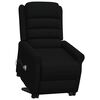 vidaXL Πολυθρόνα Μασάζ με Ανύψωση Μαύρη από Συνθετικό Δέρμα
