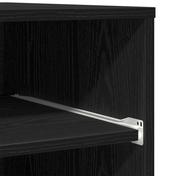vidaXL Ράφι Εκτυπωτή με Ρόδες Μαύρη Δρυς 60x48x74 εκ.