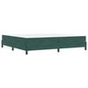 vidaXL Κρεβάτι box spring με στρώμα Σκούρο Πράσινο 200 x 200 cm