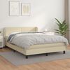 vidaXL &Kappa;&rho;&epsilon;&beta;ά&tau;&iota; Boxspring &mu;&epsilon; &Sigma;&tau;&rho;ώ&mu;&alpha; &Kappa;&rho;&epsilon;&mu; 140x200&epsilon;&kappa;. &alpha;&pi;ό &Sigma;&upsilon;&nu;&theta;&epsilon;&tau;&iota;&kappa;ό &Delta;έ&rho;&mu;&alpha;