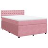 vidaXL &Kappa;&rho;&epsilon;&beta;ά&tau;&iota; Boxspring &mu;&epsilon; &Sigma;&tau;&rho;ώ&mu;&alpha; &Rho;&omicron;&zeta; 140x190 &epsilon;&kappa;. &Beta;&epsilon;&lambda;&omicron;ύ&delta;&iota;&nu;&omicron;