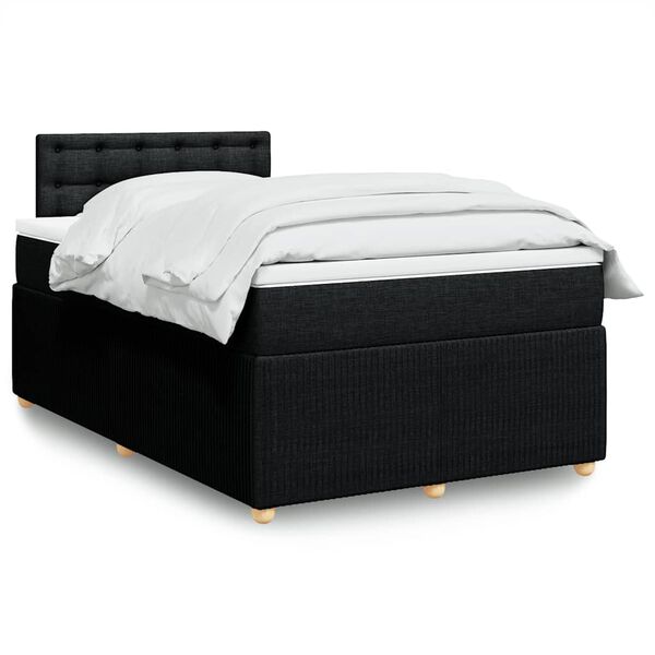 vidaXL &Kappa;&rho;&epsilon;&beta;ά&tau;&iota; Boxspring &mu;&epsilon; &Sigma;&tau;&rho;ώ&mu;&alpha; &Mu;&alpha;ύ&rho;&omicron; 120x200 &epsilon;&kappa;. &Upsilon;&phi;&alpha;&sigma;&mu;ά&tau;&iota;&nu;&omicron;