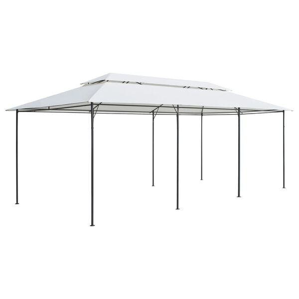 vidaXL Κιόσκι Λευκό 600 x 298 x 270 εκ. 180 γρ./μ²