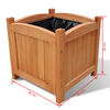 vidaXL Ζαρντινιέρες Υπερυψωμένες Σετ των 2 30 x 30 x 30 εκ. Ξύλινες
