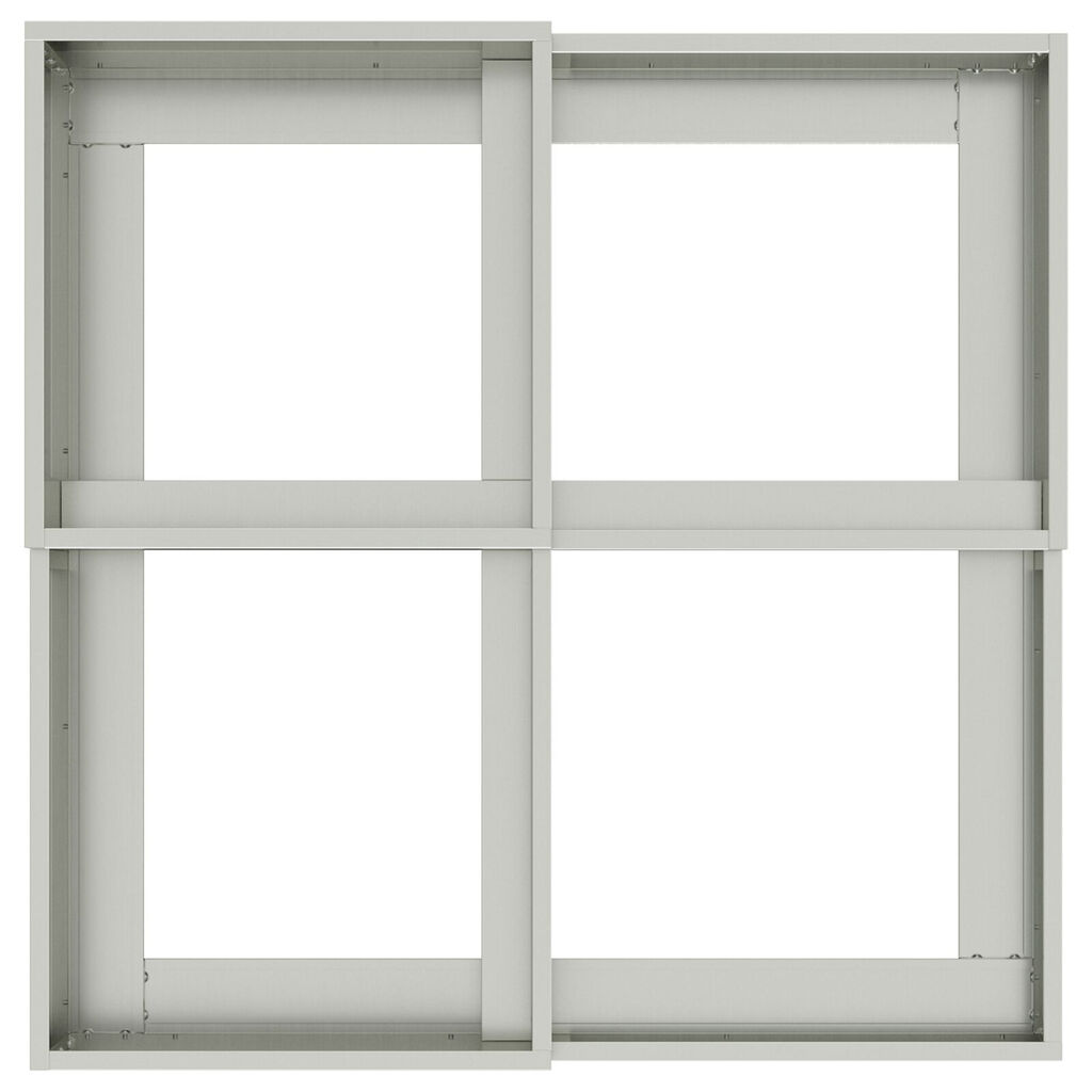 vidaXL Γλάστρα Κήπου 80x80x60 εκ Ανοξείδωτο Χάλυβα