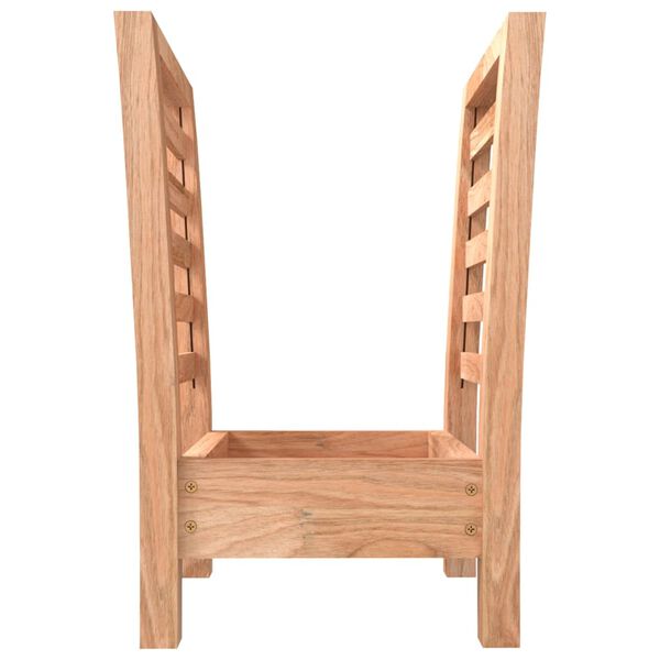 vidaX Ράφι για Περιοδικά 40x26,5x38,5 εκ. Μασίφ Ξύλο Καρυδιάς