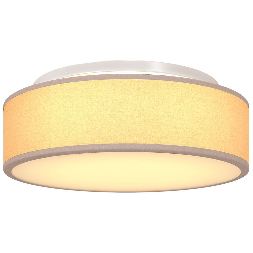 vidaXL Φωτιστικά Οροφής Flush Mount Ταπέ Ø 38 εκ Υφάσματος E27