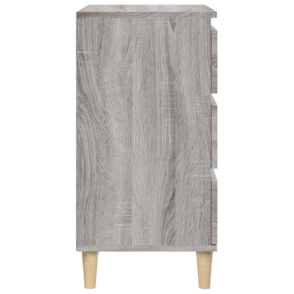 vidaXL Κομοδίνο Γκρι Sonoma 40x35x70 εκ. από Επεξεργασμένο Ξύλο