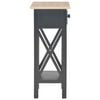 vidaXL Τραπεζάκι Βοηθητικό Μαύρο 27 x 27 x 65,5 εκ. Ξύλινο