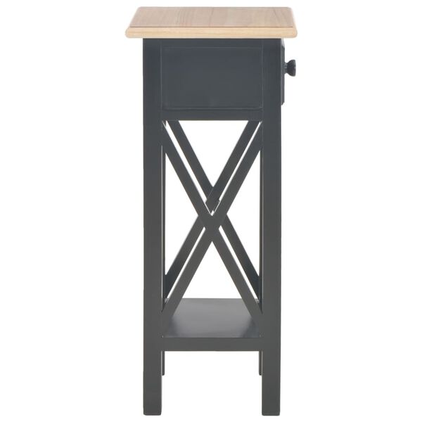 vidaXL Τραπεζάκι Βοηθητικό Μαύρο 27 x 27 x 65,5 εκ. Ξύλινο